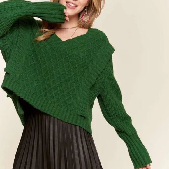 ✨NWT ADORA Ruffle Detail Adorable Sweater - Picture 4 of 8